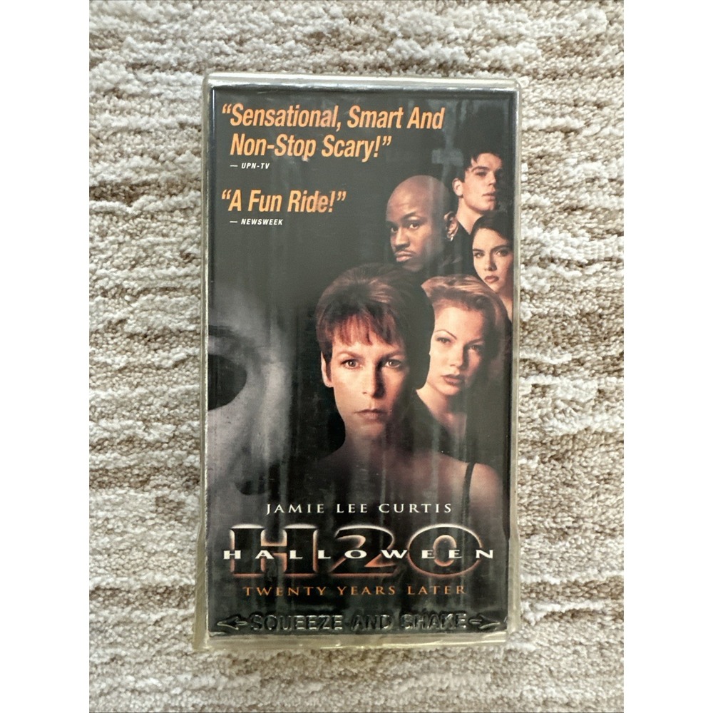 H20 Halloween VHS Big Box Horror Michael Myers Ex Rental Video W/Protective Case